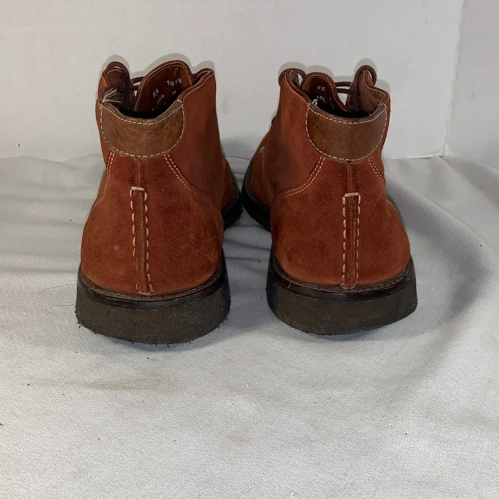 Johnston & Murphy Men's Brown Rust Suede Lace Up Chukka Boots